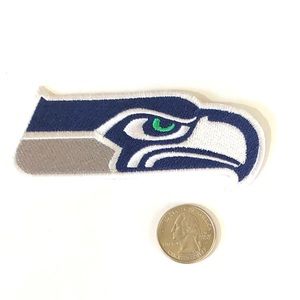 Seahawks patch iron on NFL Seattle team DIY ball
